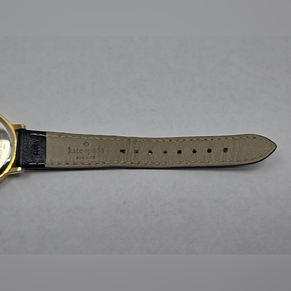 Womens Kate Spade New York Night Owl Watch New Battery Rare Gold Tone Black - Picture 10 of 11